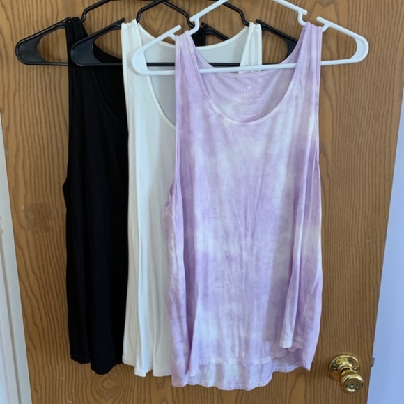 American Eagle Soft & Sexy Tank Top Black - Picture 3 of 3